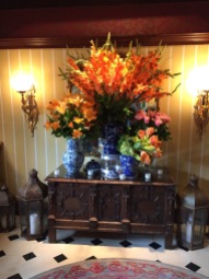 Floral display at the Inn at Little Washington.